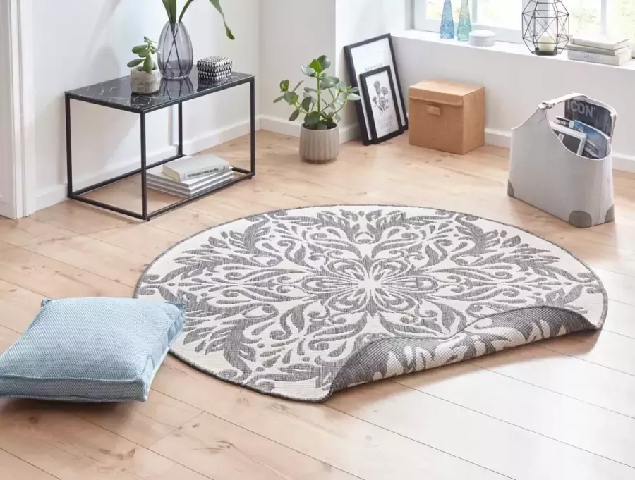 NORTHRUGS Vloerkleed Madrid Geschikt voor binnen en buiten weerbestendig balkon tuin woonkamer waterbestendig - Foto 2