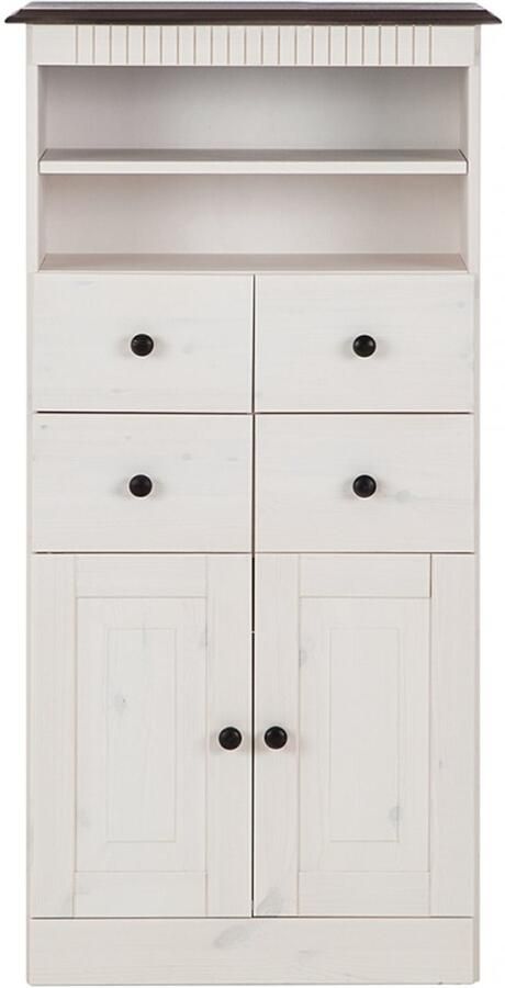 Notio Living Cornelia Kast met 4 laden en 2 deuren in grenen (120 x 60 x 30 cm) - Foto 2
