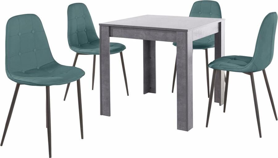 INOSIGN Eethoek met eettafel 80 cm breed (set 5-delig) - Foto 3