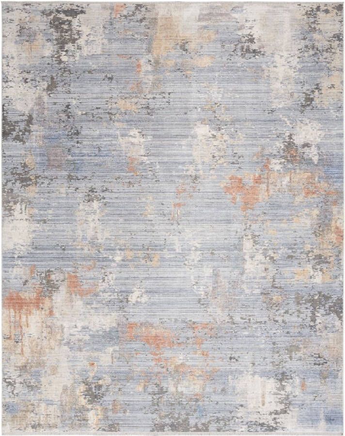 Nourison Vloerkleed Abstract Hues Grey Blue ABH01 x 229 cm