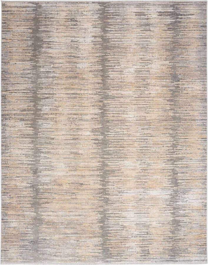 Nourison Vloerkleed Abstract Hues Grey Gold ABH03 x 229 cm