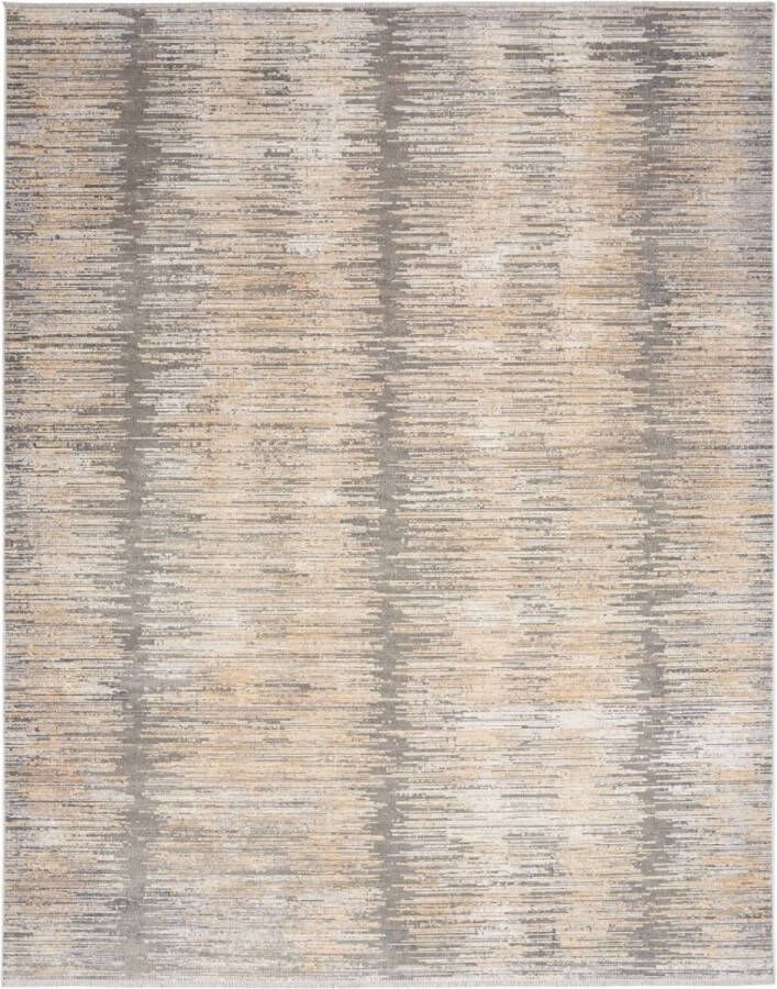 Nourison Vloerkleed Abstract Hues Grey Gold ABH03 x 366 cm