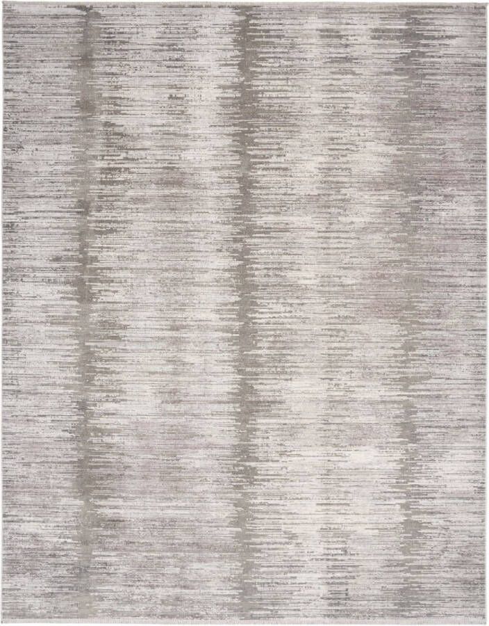 Nourison Vloerkleed Abstract Hues Grey White ABH03 x 229 cm