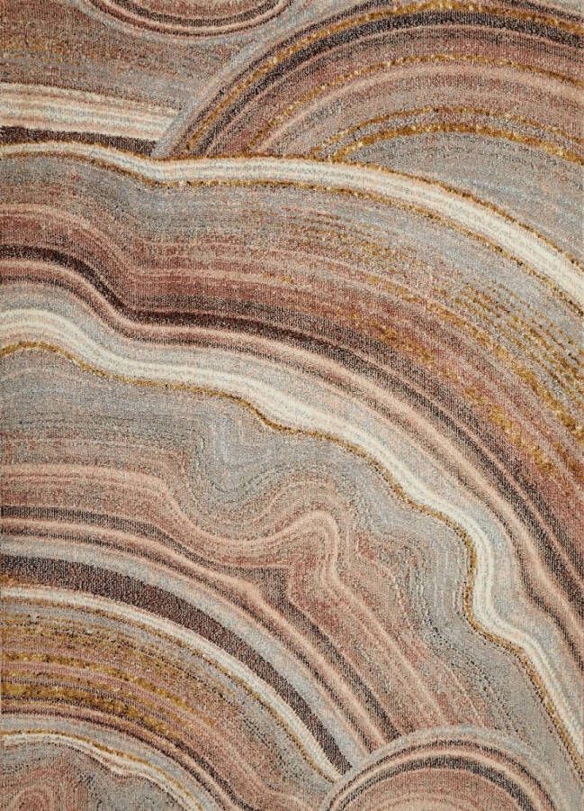 Concept Looms Nourison Amara Blush Grey AMA108 Vloerkleed 120 x 170 cm Oranje Rectangular Polyester Woonkamer Abstract Design Eclectisch Modern