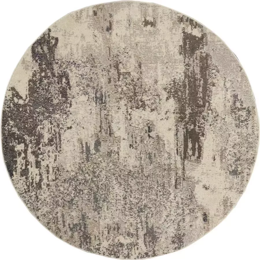 Nourison Vloerkleed Celestial R. Ivory Grey CES02 maat Ø 160 cm