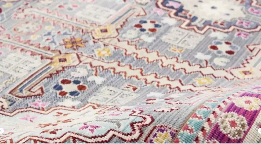 Nourison Vloerkleed 'Vintage Kashan' Multicolor Veelkleurig 60x180 cm