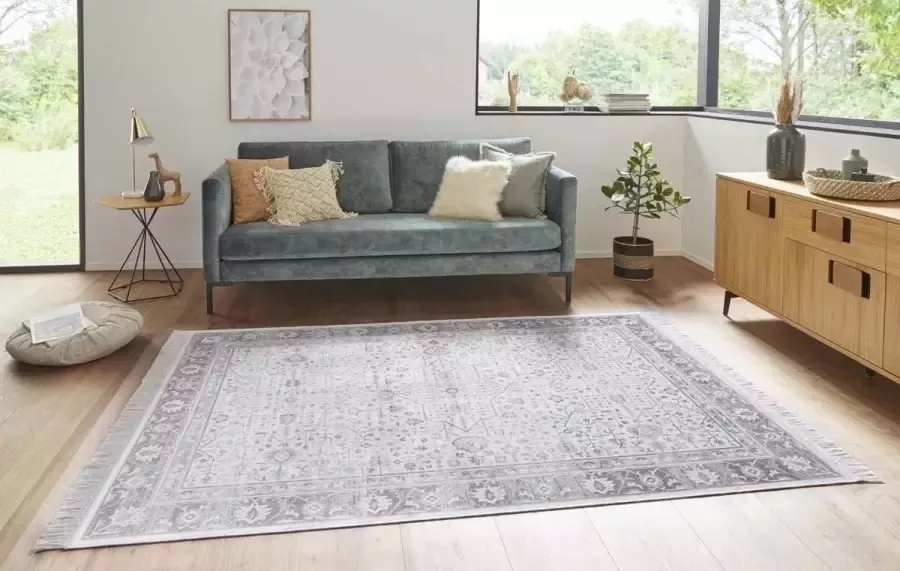 Nouristan Klassiek vloerkleed Modern Belutsch grijs 95x140 cm