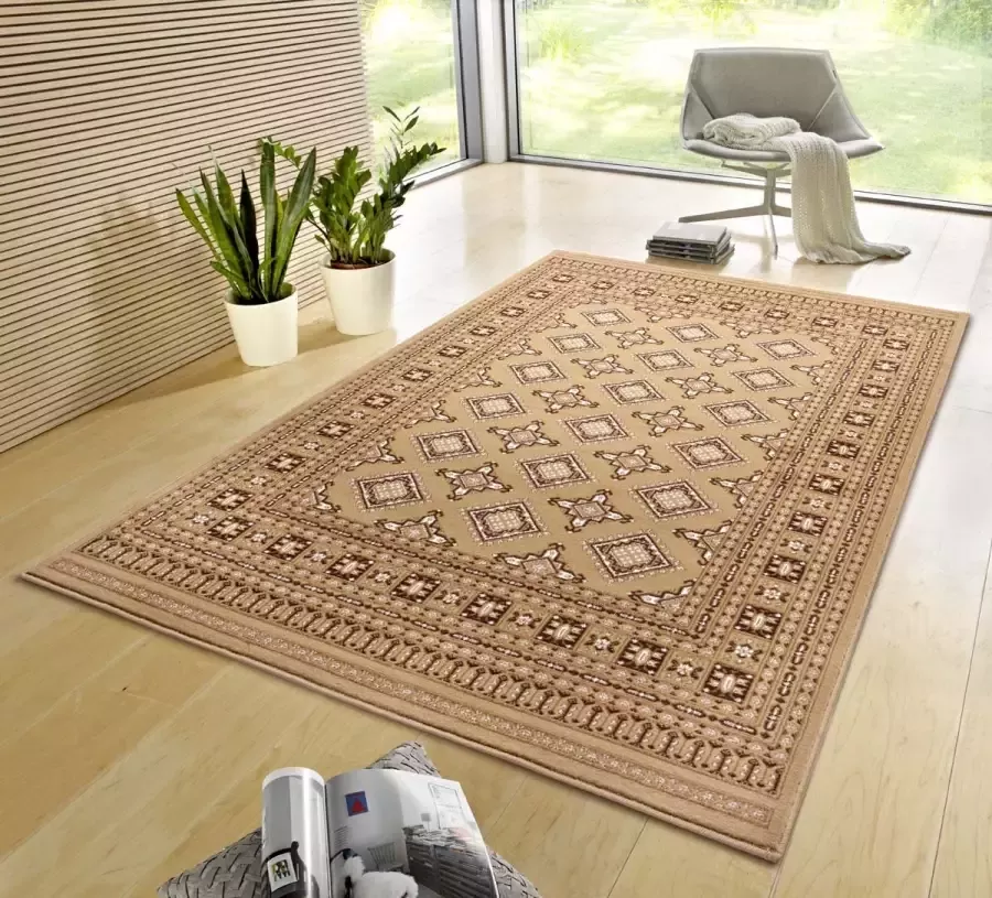 Nouristan Klassiek vloerkleed Sao Buchara donkerbeige 200x290 cm - Foto 1