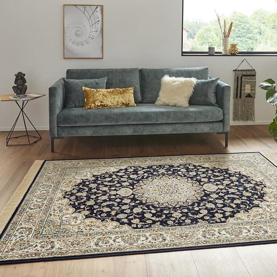 HANSE Home Vloerkleed Antiek Nain Oriëntaals met franje oriënt woonkamer slaapkamer eetkamer