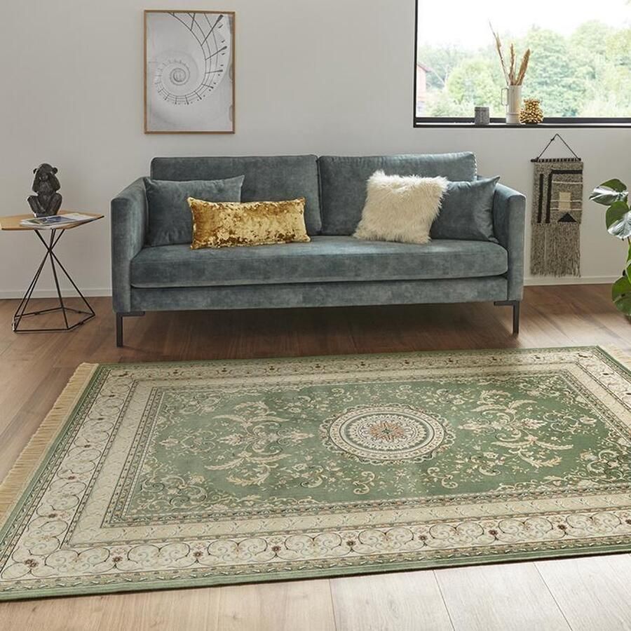 NOURISTAN Vloerkleed Antiek Negar Oriëntaals met franje oriënt woonkamer slaapkamer eetkamer