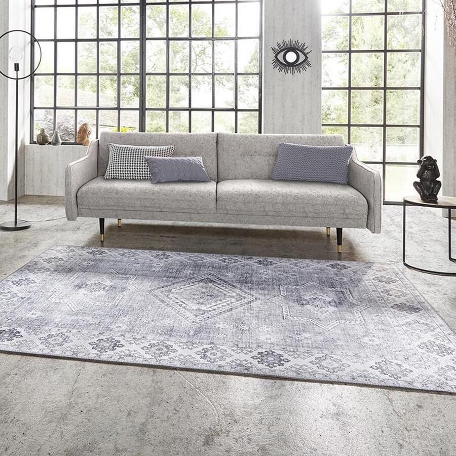 NORTHRUGS Vloerkleed Gratia Oosters vintage vlakweefsel loper woonkamer slaapkamer