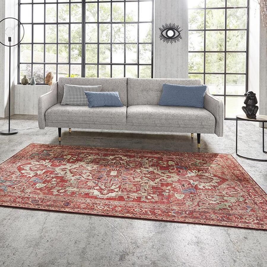 HANSE Home Vloerkleed Leta Oosters loper kortpolig woonkamer slaapkamer eetkamer