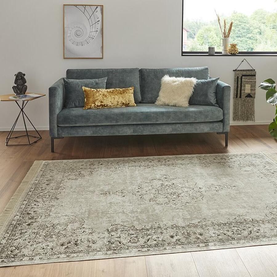 HANSE Home Vloerkleed Orient Vintage medaillon Oriëntaals met franje oriënt woonkamer slaapkamer eetkamer