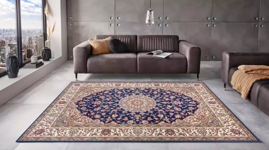 Nouristan Perzisch tapijt Zuhr marineblauw 200x300 cm - Foto 3