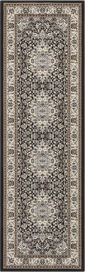 Nouristan Perzische loper Mirkan Skazar Bruin Creme 80x250cm