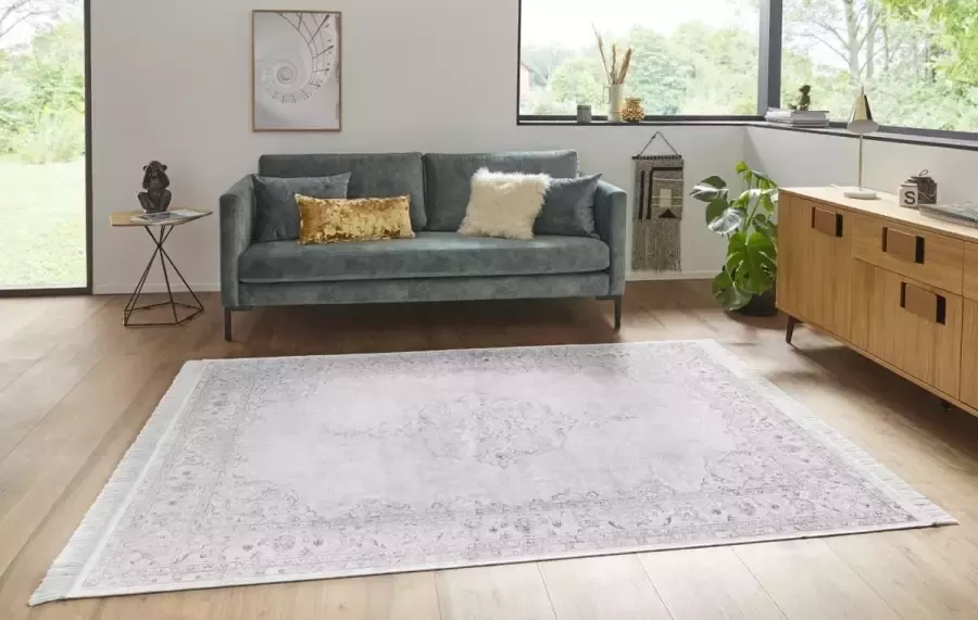 NOURISTAN Vloerkleed Orient Vintage medaillon Oriëntaals met franje oriënt woonkamer slaapkamer eetkamer - Foto 3