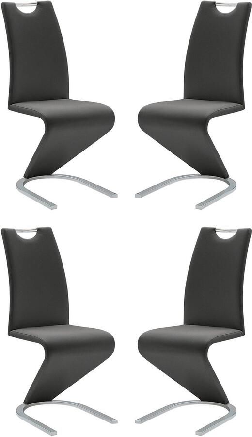 MCA furniture Vrijdragende stoel Amado TOPSELLER! set van 2 4 en 6 stuks stoel belastbaar tot 120 kg (set) - Foto 6