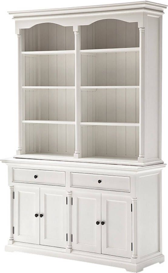 Nova Solo Buffetkast Cottage wit deuren en open vakken