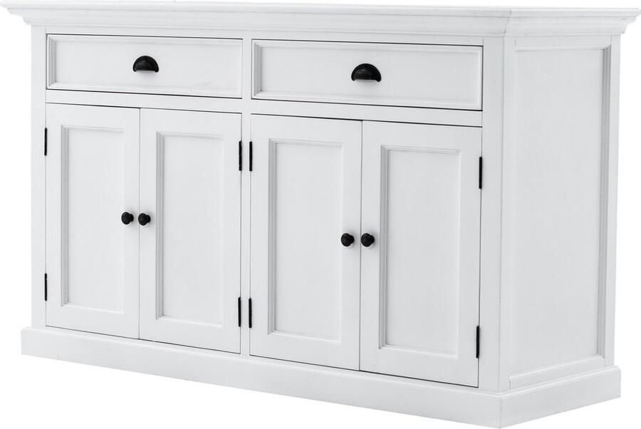 Nova Solo Halifax wandkast met 4 planken 4 deuren 2 laden wit - Foto 2