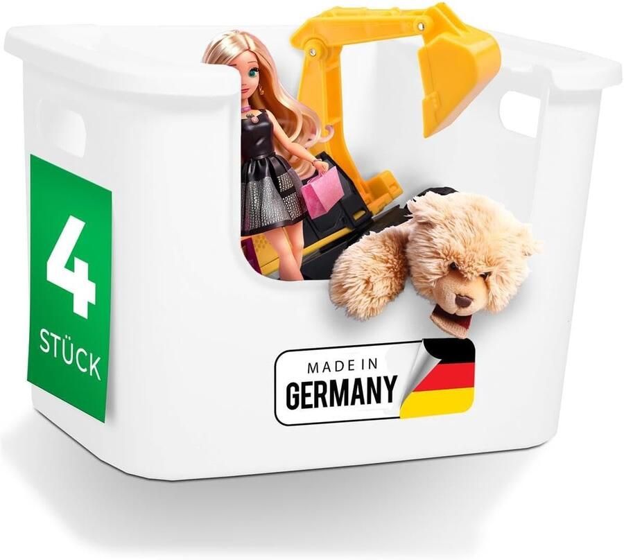 Novaliv 4x opbergbox badkamer organizer kledingkast lades organisatiesysteem witte stacaravan kast organizer box badkamer organizer & kledingkast organizer & geschikt als ladekast