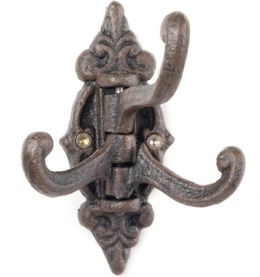 Novaliv gietijzeren wandhaken 3-weg 13 5x2x13 5 cm eenvoudig te installeren stabiel veilig ideaal voor wanddecoratie garderobe vintage stijl robuust duurzaam en elegant decoratie haak kapstok
