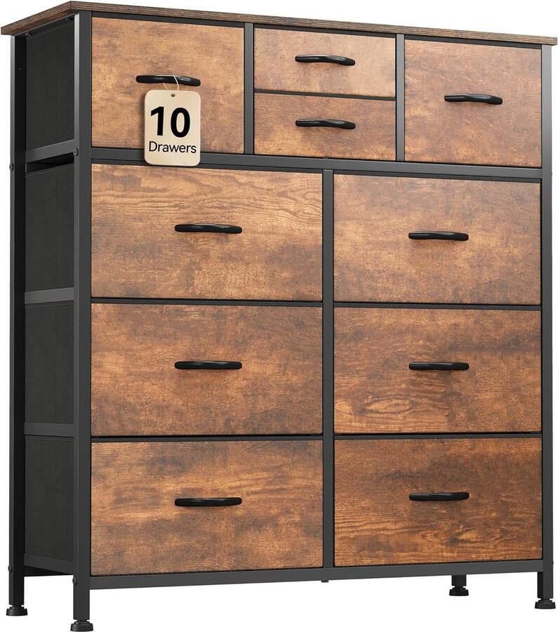 Houten bijzettafel 2 niveaus ronde salontafel met opbergruimte salontafel rond woonkamertafel nachtkastje voor kleine ruimtes bijzettafel voor woonkamer slaapkamer H x D 48 x40cm - Foto 3