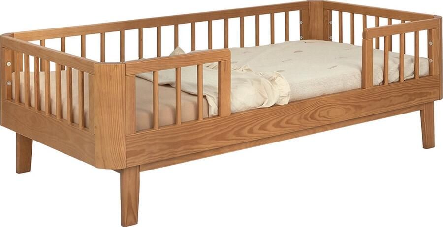 Novi at Home Juliette Peuterbed 70x140 cm Walnut inclusief laten bodem