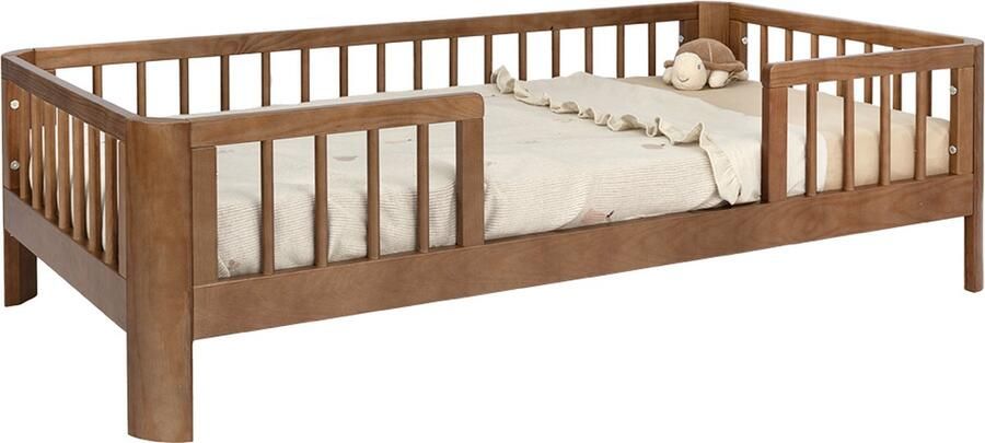 Novi at Home Feline (Ronde Hoek) Peuterbed 70x140 cm Walnut