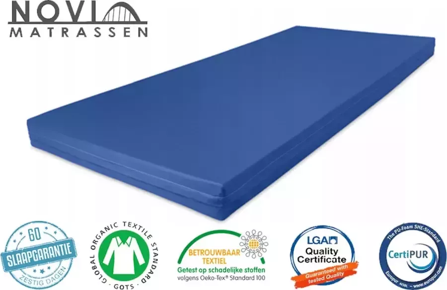 Novio matras NOVIO Zorgmatras matras incontinentie waterdicht 130x210cm Medium Koudschuim HR45 circa 16 cm Anti Bacterieel CertiPUR en Oekotex gecertificeerd - Foto 2