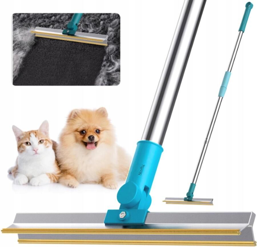 Novity Handmatige Borstel voor Huisdierharen Verwijdert Honden- & Kattenpluis van Bank en Vloerkleed Robuust en Solide