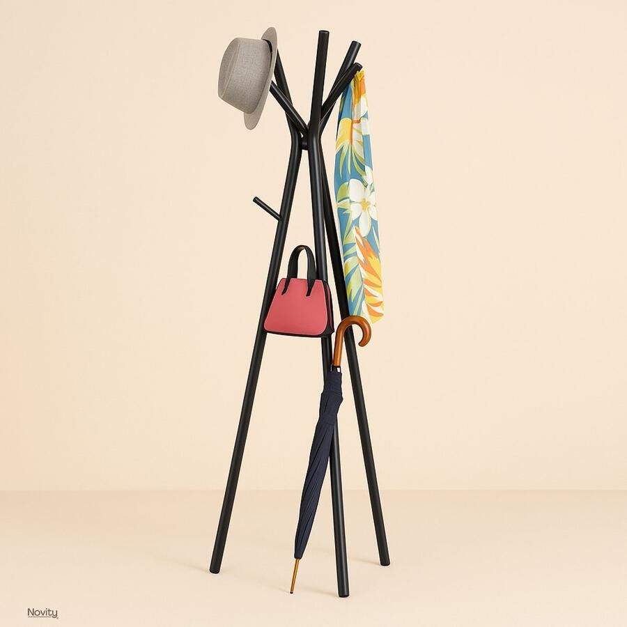 Novity Kledingrek Staal Vrijstaand Mark Adler Host 3.0 Zwart