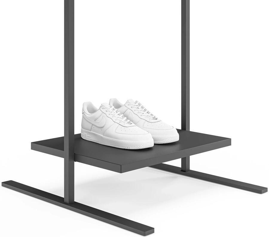 Novoform Marco 50 Kledingrek zwart met plank design Kristian Jakobsen