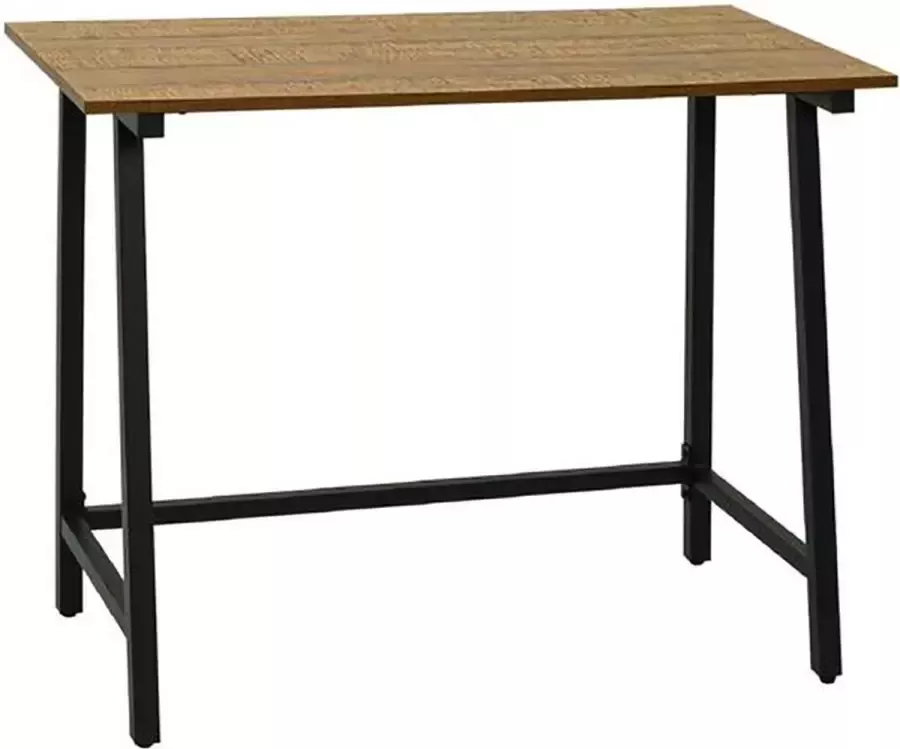 Number one HelloHomy Bureau Computerbureau Laptoptafel Metalen Frame Vintage Design Industrieel Bruin