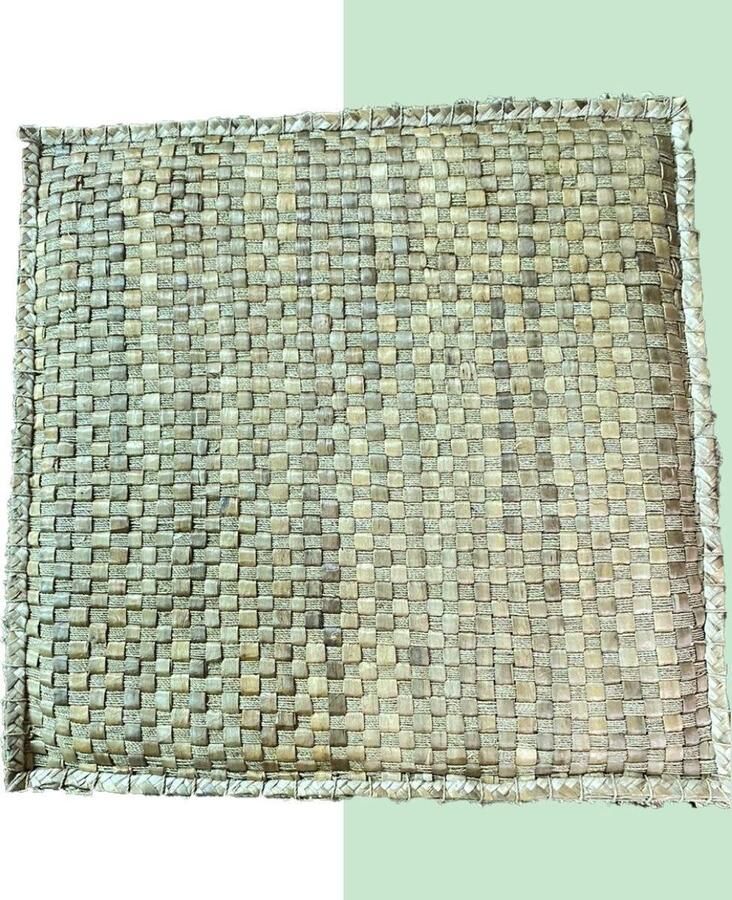 Nusa Originals Decoratief Natuurlijk Zitkussen (60x60cm) Handgemaakt Fairtrade