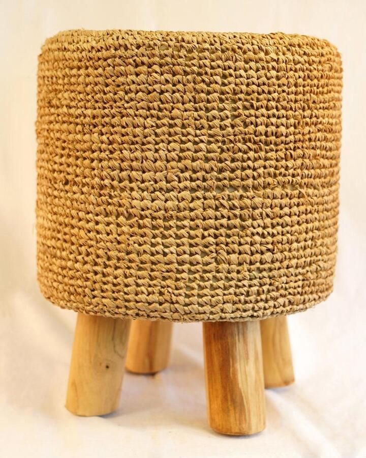 Nusa Originals Rond Krukje Zeegras 47x40cm Handgemaakt & Duurzaam Bohemien & Scandinavian