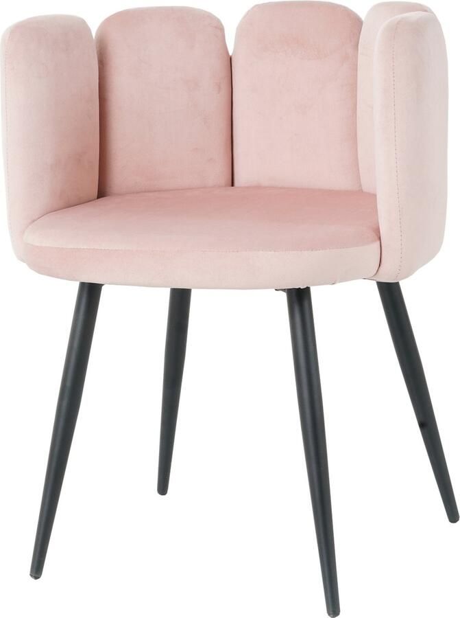 Nuvolix velvet eetkamerstoel met armleuning Seoul stoel met armleuningen eetkamerstoel velvet stoel roze