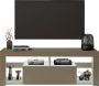 Nuvolix TV meubel TV kast TV tafel met led-verlichting wit hout 140*35*50CM - Thumbnail 2