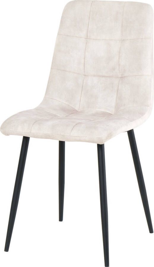 Merkloos velvet eetkamerstoel Los Angeles eetkamerstoel velvet stoel wit