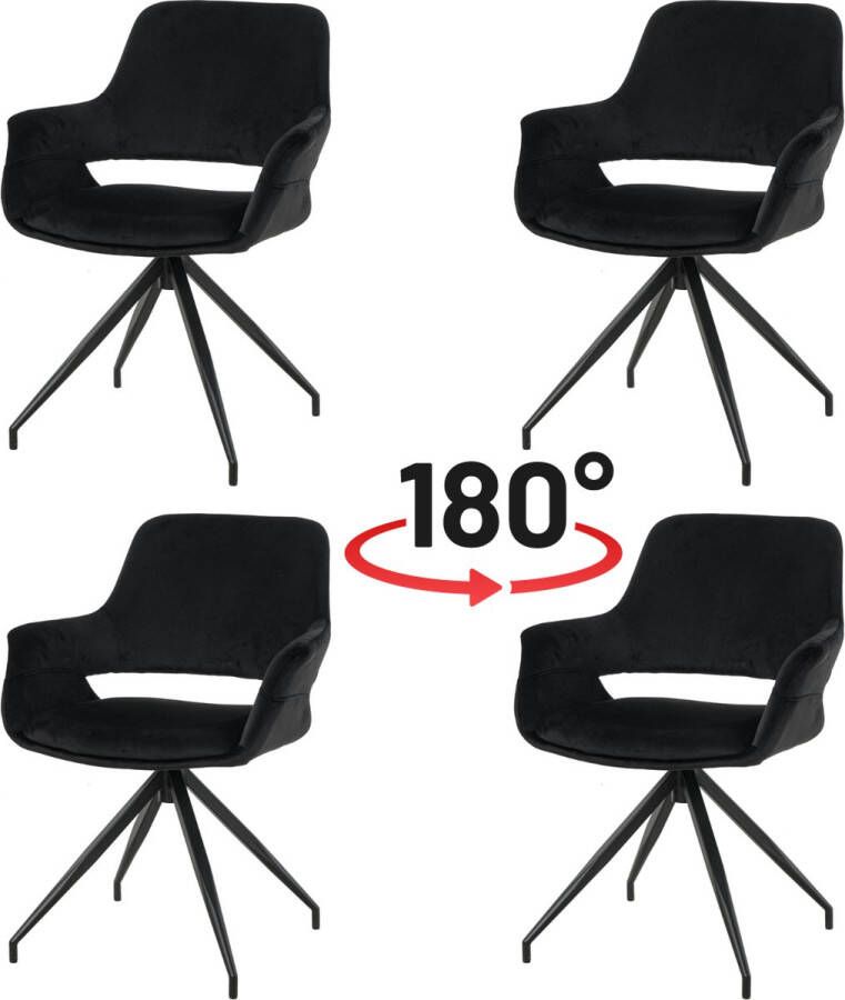 Nuvolix velvet eetkamerstoelen met armleuning set van 4 Stockholm 180° draaibaar stoel met armleuningen eetkamerstoel velvet stoel beige