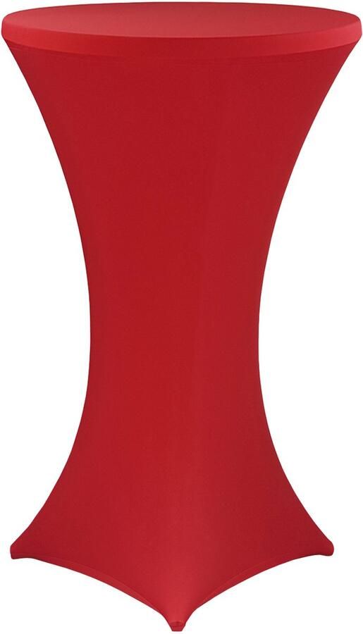 NYVI Sta-tafelhoes Gala Rood Ø 60-65 cm Elastische premium stretchhoezen voor standaard bistro- & statafels Rekbare tafelbekleding