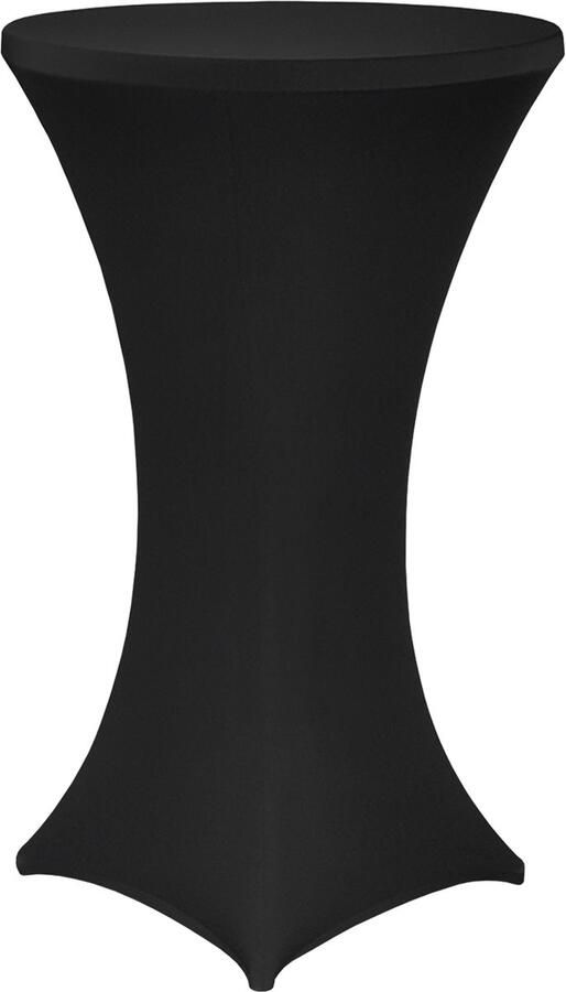 NYVI Sta-tafelhoes Gala Zwart Ø 60-65 cm Elastische premium stretchhoezen voor standaard bistro- & statafels Rekbare tafelbekleding