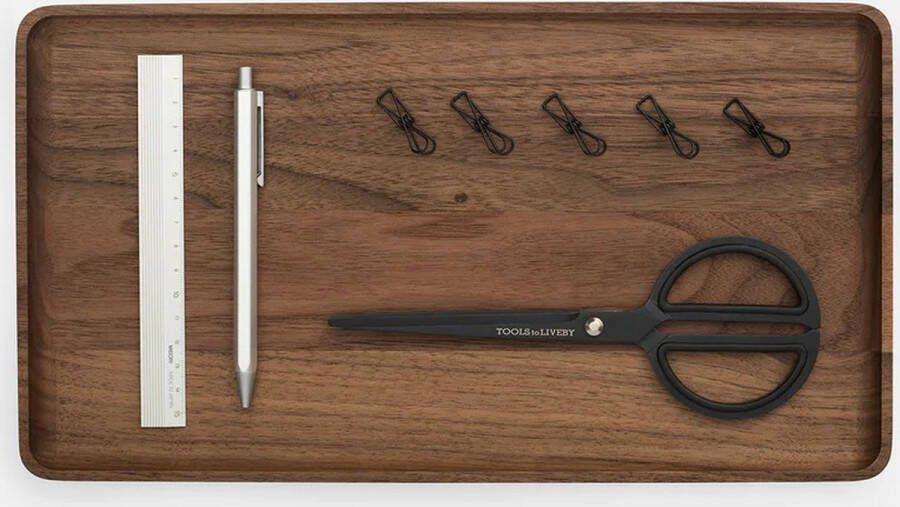 Oakywood Catchall Tray Walnut Massief Walnoot Luxe Houten Bureau Organiser Large 36 x 20 cm