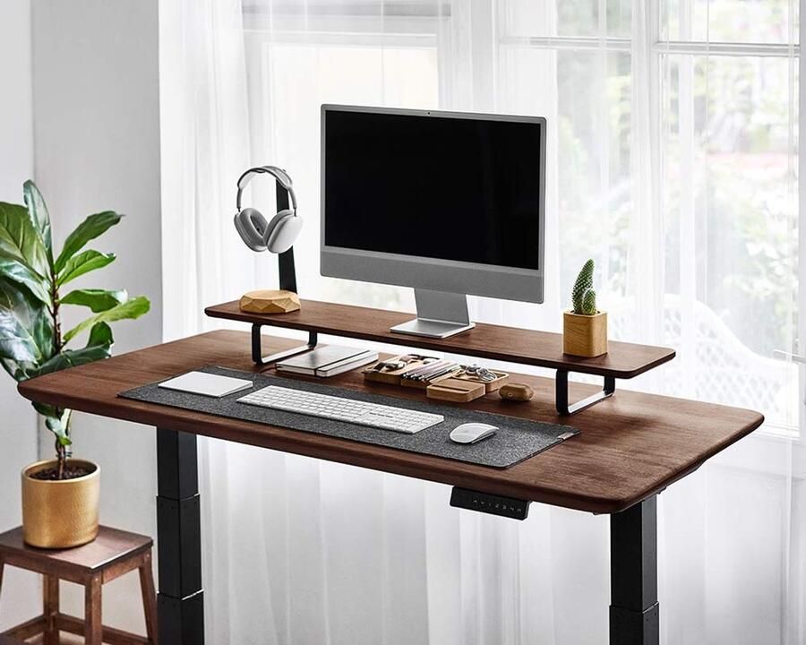 Oakywood Standing Desk Pro Touch Walnut Veneer
