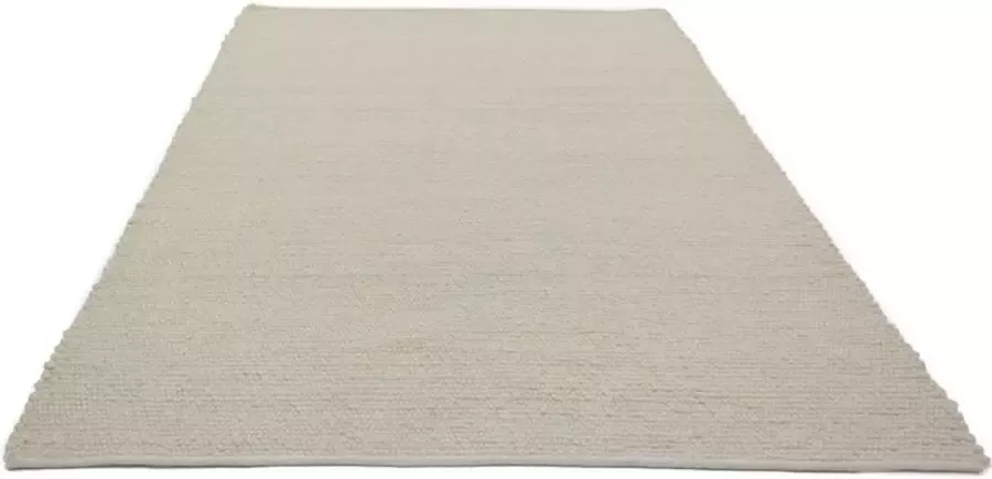 Obbyo Fez White 140x200 laagpolig vloerkleed wol