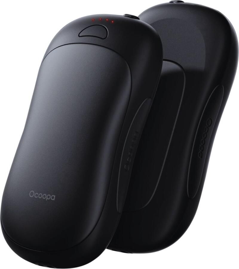 Ocoopa UT PR0 2-delige Handwarmers Oplaadbaar – Tot 14 (2*7) Uur Warmte – Powerbank 10.000 mAh – Innovatief Magnetisch Ontwerp van 0C00PA – Herbruikbare Oplaadbare Handwarmer Raynaud Syndroom Golf