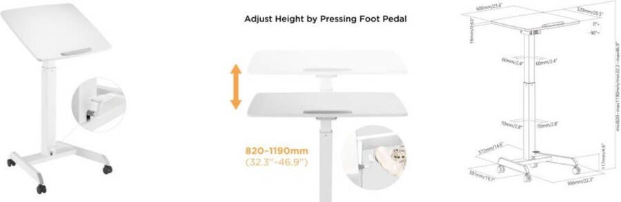OCP Hoogte Verstelbare Tafel (met Kantelbare Blad) - Foto 2