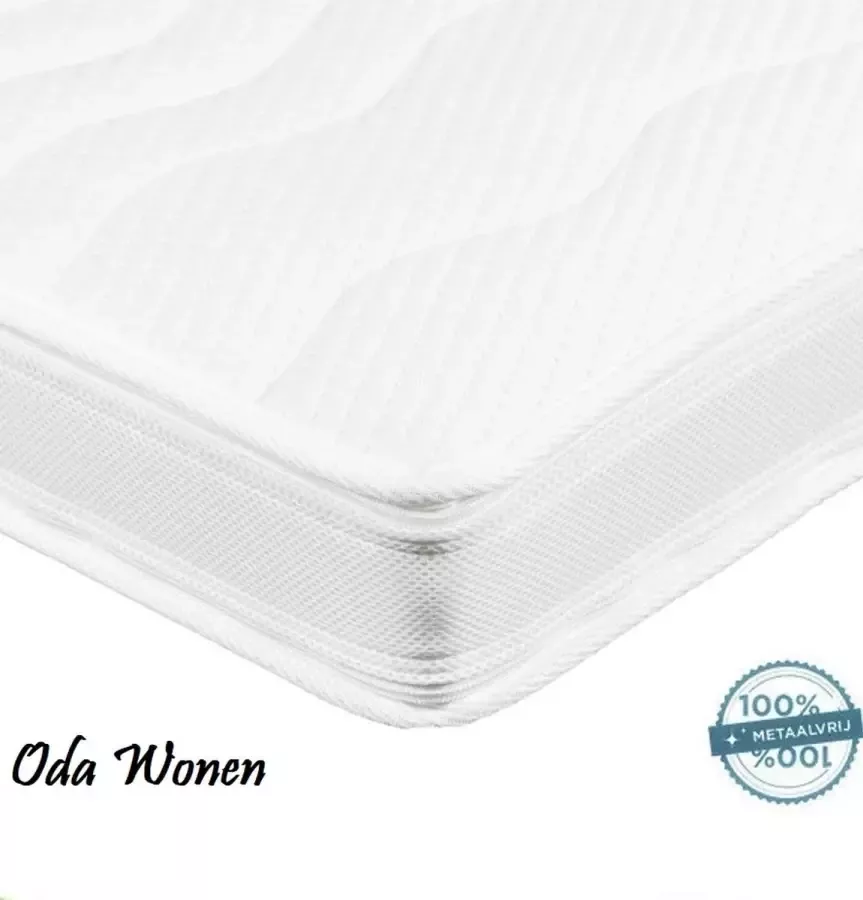 Oda Wonen.nl Topdek Matras XXL Topper 3D Tencel Bamboe HR45 Koudschuim Topper 12cm dik 120x200 Topdekmatras Orthopedisch