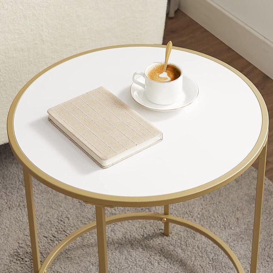 OEM Nachtkastje houten blad metalen frame eenvoudige montage moderne stijl goud De indeling moet hetzelfde blijven als de invoer. Z