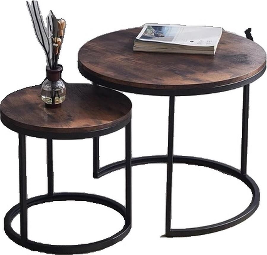 OEM Salontafel 2 in 1 Modern Minimalistisch brandwolk