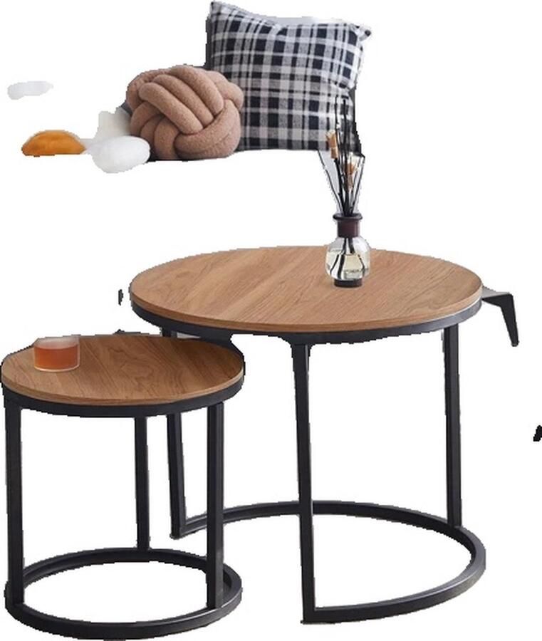 OEM Salontafel 2 in 1 Modern Minimalistisch Donker Eiken